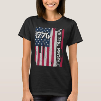 T-shirt Drapeau Américain 1776 Nous Le Peuple Pour Indépen