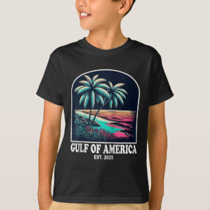 T-shirt Drapeau Américain 2025 Du Golfe Rétro D'Usa Amériq
