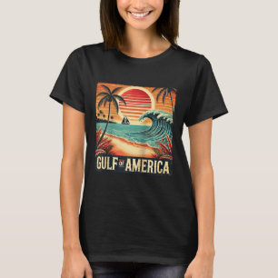 T-shirt Drapeau Américain 2025 Du Golfe Rétro D'Usa Amériq