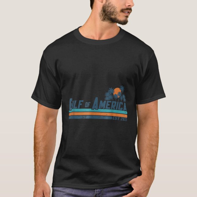T-shirt Drapeau Américain 2025 Golfe M (Devant)