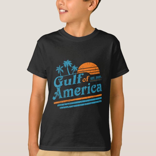 T-shirt Drapeau Américain 2025 Golfe M (Devant)