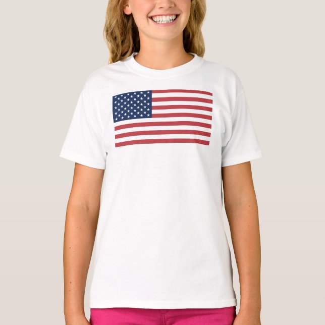 T-shirt Drapeau américain 26976 (Devant)