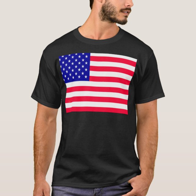 T-shirt Drapeau américain 4 juillet (Devant)