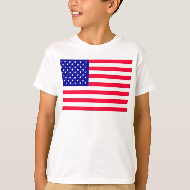 T-shirt Drapeau américain 4 juillet (Devant)