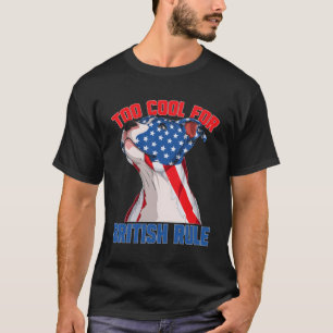 T-shirt Drapeau américain 4 juillet à la domination britan