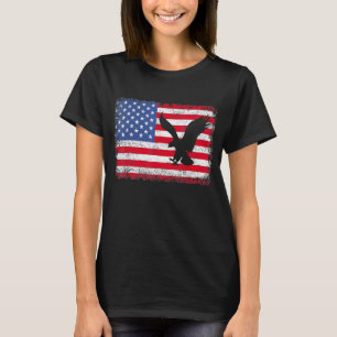 T-shirt Drapeau américain 4 juillet Aigle patriotique