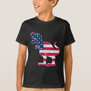 T-shirt Drapeau Américain 4 Juillet Cadeau pour Garçons Pa