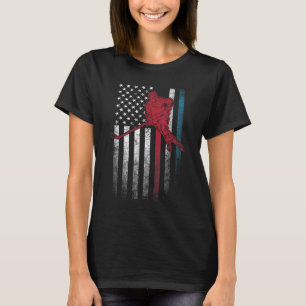 T-shirt Drapeau américain 4 juillet Hockey Stick M
