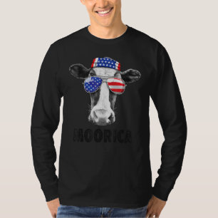 T-shirt Drapeau américain 4 juillet Moorica Merica Hommes