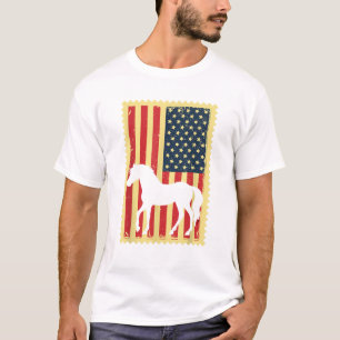 T-shirt Drapeau américain 4 juillet Patriotique Eque