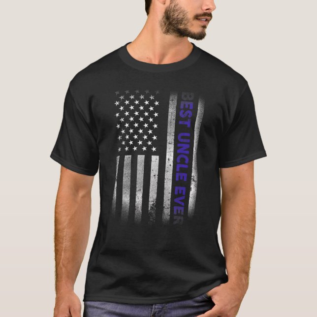 T-shirt Drapeau américain 4 juillet plat (Devant)