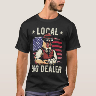 T-shirt Drapeau américain 4 juillet poulet