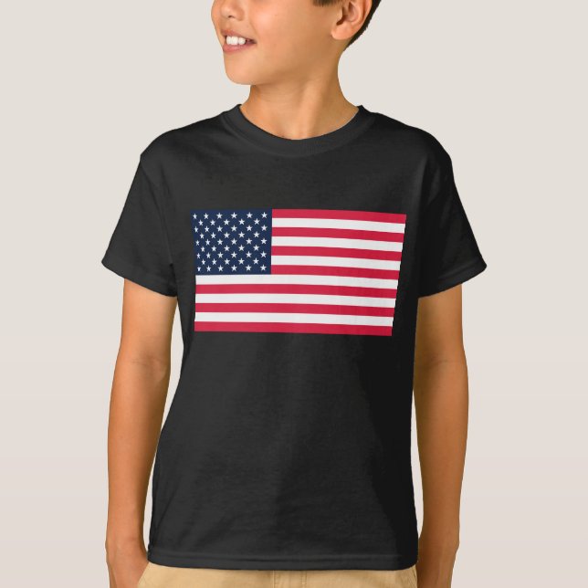 T-shirt Drapeau américain 50 étoiles : vieilles étoiles de (Devant)