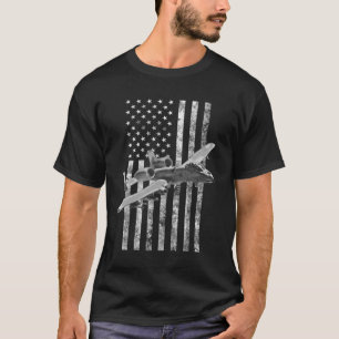 T-shirt Drapeau américain A-10 Thunderbolt II - A-10 Warth