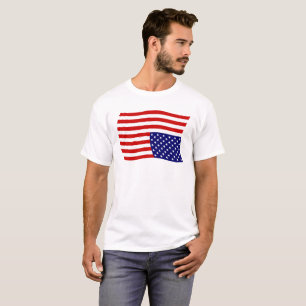 T-shirt Drapeau américain à l'envers détresse - Anti Trump
