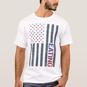 T-shirt Drapeau américain à manger