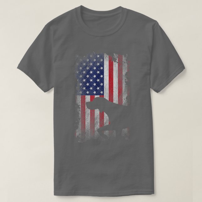 T-shirt Drapeau américain à poignets allemand patriotique (Design devant)