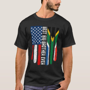 T-shirt Drapeau américain Afrique du Sud Drapeau Best Big 