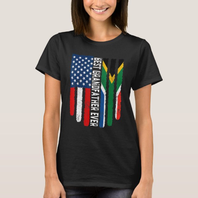 T-shirt Drapeau américain Afrique du Sud Drapeau Best Gran (Devant)