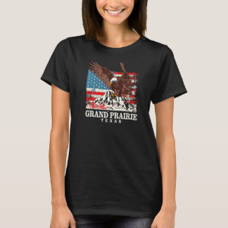 T-shirt Drapeau américain Aigle Grand Prairie Patriotique