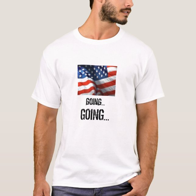 T-SHIRT DRAPEAU AMÉRICAIN ALLANT… (Devant)
