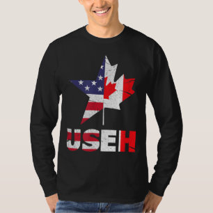 T-shirt Drapeau américain américain EH Funny Canada