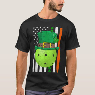 T-shirt Drapeau américain américain vintage pickleball irl