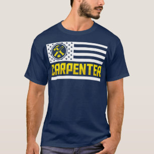 T-shirt Drapeau américain American Fierté Wood Working