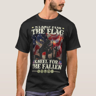 T-shirt Drapeau Américain Ancien Militaire Patriotique