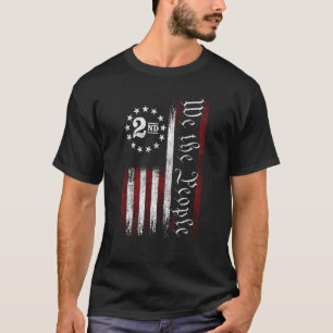 T-shirt Drapeau Américain Ancien Vintage Patriotique Pro 2