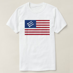 T-shirt Drapeau américain anti-fasciste