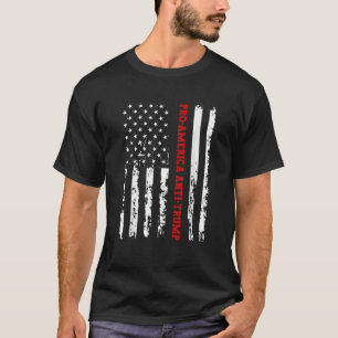 T-shirt Drapeau américain anti-Trump Pro America