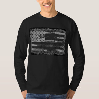 T-shirt Drapeau américain Art Grunge