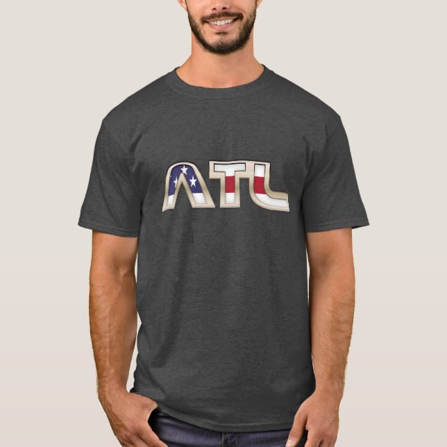 T-shirt Drapeau américain ATL (Devant)