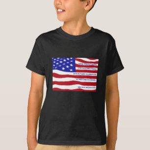 T-shirt Drapeau américain avec Promdge sur rayures