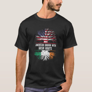 T-shirt Drapeau américain avec racines irlandaises États