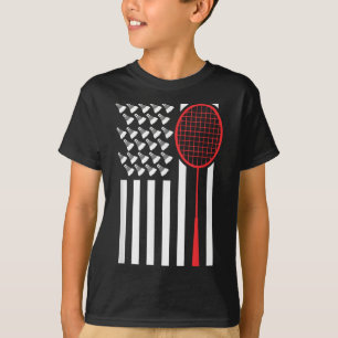 T-shirt Drapeau Américain Avec Volants T Shirt Badminton D