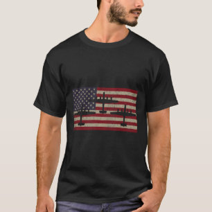 T-shirt Drapeau américain B-24 Liberator 2ème guerre mondi