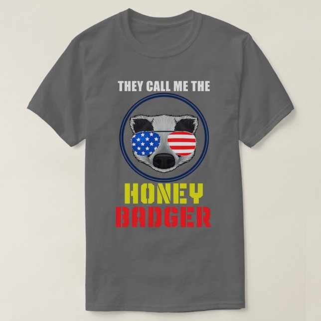 T-shirt Drapeau américain Badey Honey (Design devant)
