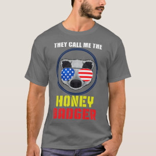 T-shirt Drapeau américain Badey Honey