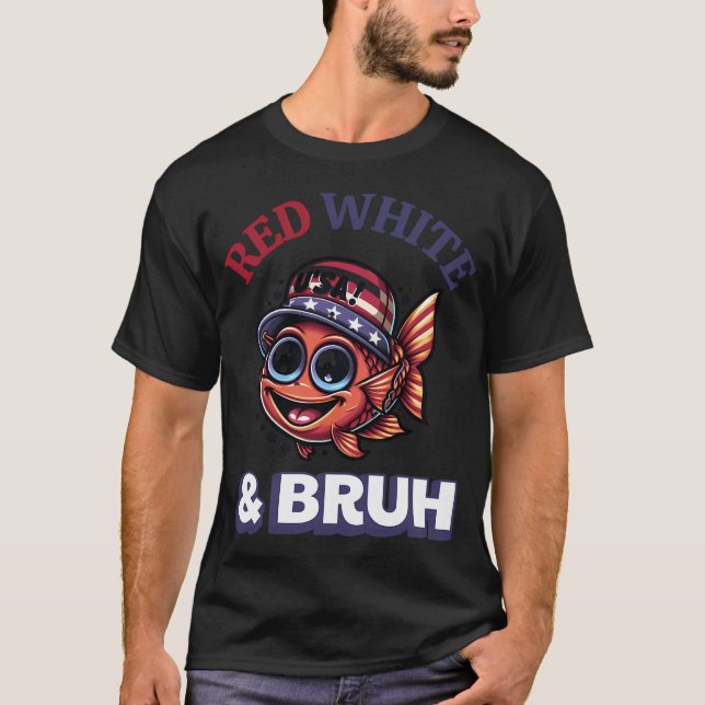 T-shirt Drapeau américain Bar rayé Le striper américain (Devant)