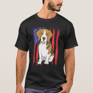 T-shirt Drapeau américain Beagle patriotique animal chien
