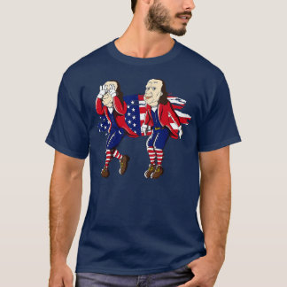 T-shirt Drapeau américain Ben Franklin Griddy 4 juillet