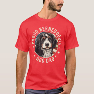 T-shirt Drapeau américain Bernedle Patriotique Fier Berned