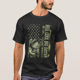 T-shirt Drapeau américain Big Sister Cool