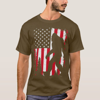 T-shirt Drapeau américain Bigfoot 4 juillet (2)