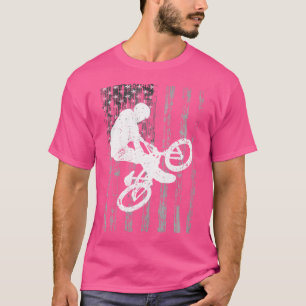 T-shirt Drapeau américain Bmx Rider Drapeau américain Bmx
