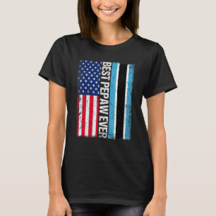 T-shirt Drapeau américain Botswana Drapeau meilleure famil