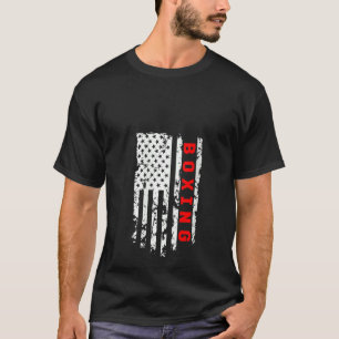 T-shirt Drapeau américain Boxe Sports Vêtements