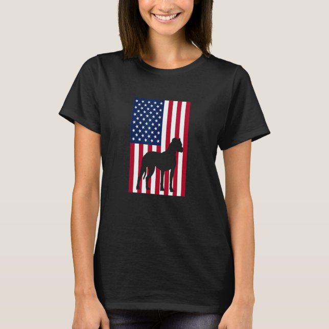 T-shirt Drapeau américain Boxer Dog USA 4 juillet Patrioti (Devant)